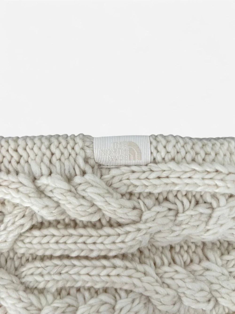 The North Face Cozy Cable Knit Headband - Cream